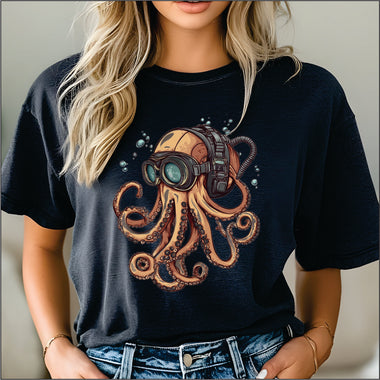 Sci Fi Octopus DTF Transfer