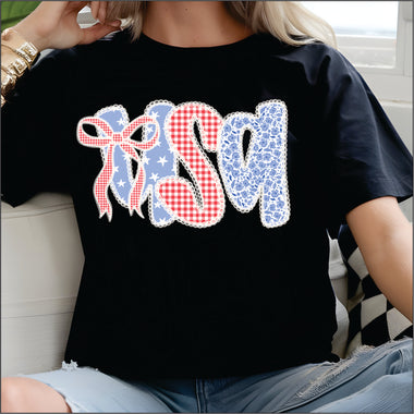 Shabby Chic USA DTF Transfer