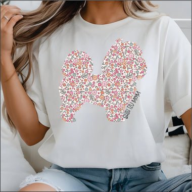 Floral Shih tzu Mom
