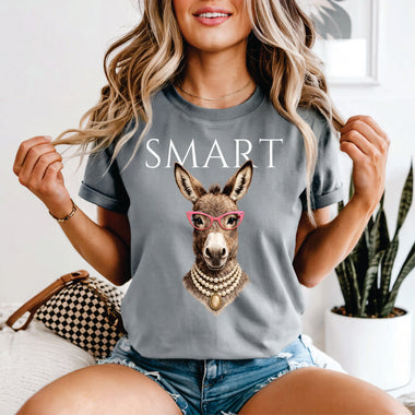 Smart Donkey white print