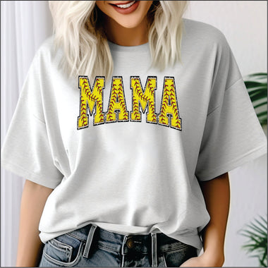 Mama Softball Font DTF Transfer