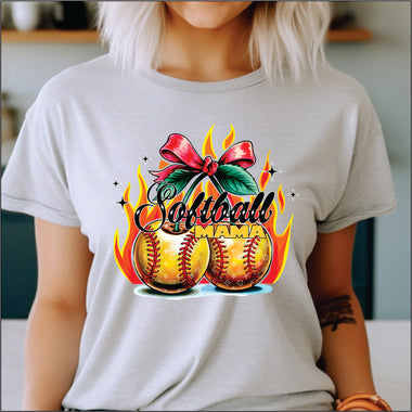 Softball Cherries DTF Transfer