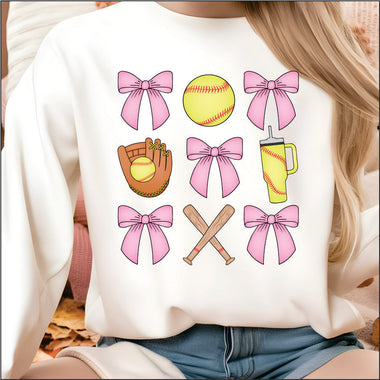 Softball Coquette DTF Transfer