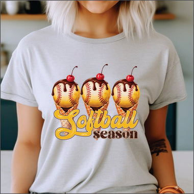 Softball Season Icecream DTF Transfer