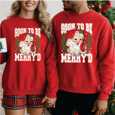 Soon to be Merry'd Santa white print