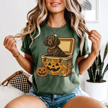 Spaniel Halloween distressed