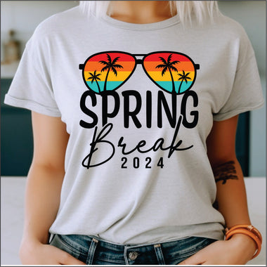 Spring Break 2024 Sunglasses DTF Transfer