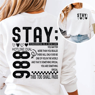 Stay Suicide Prevention Hot Line - 2 part