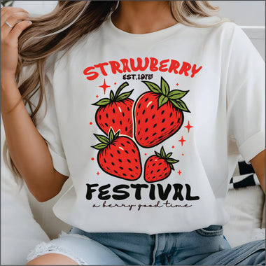 Strawberry Festival DTF Transfer