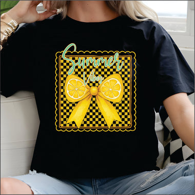 Summer Vibes Lemons DTF Transfer