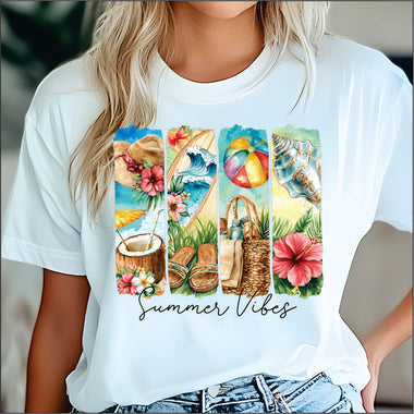 Summer Vibes Brights DTF Transfer