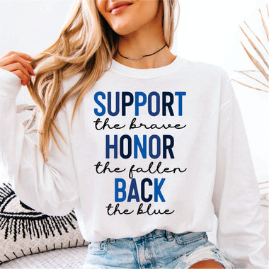 Support Honor Back the Blue