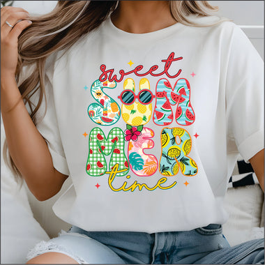 Sweet Summertime Pattern DTF Transfer