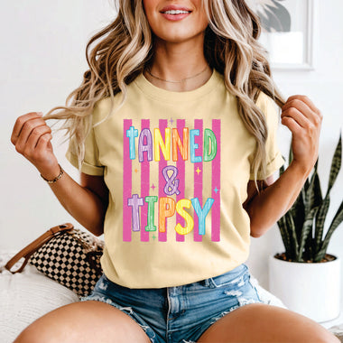 Tanned & Tipsy Stripe