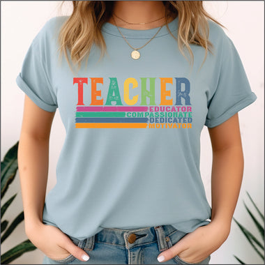 Teacher Motivator Educator DTF Transfer