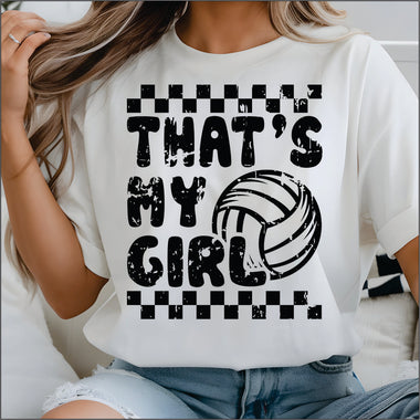 That's my Girl Volleyball DTF Transfer