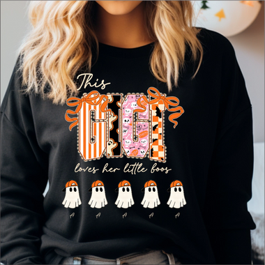 Custom Halloween This GIGI loves her little boos DTF Transfer