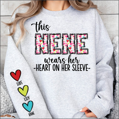 Custom This Nene Wears her Heart on her Sleeve DTF Transfer