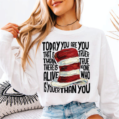 Seuss Today You Are black print