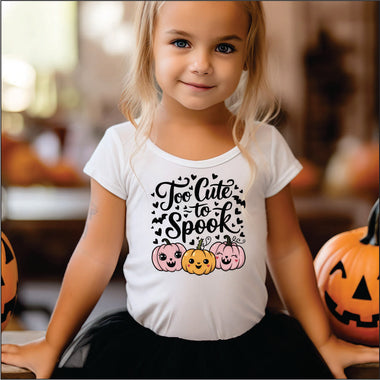 Too Cute to Spook pumpkins DTF Transfer