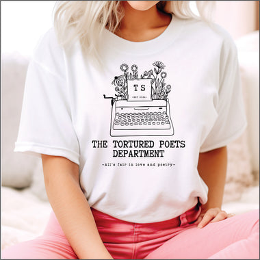Tortured Poets Dept Typewriter DTF Transfer