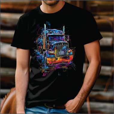 Colorful Truck Outline
