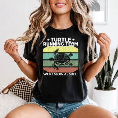 Turtle Running Team We're Slow as Shell