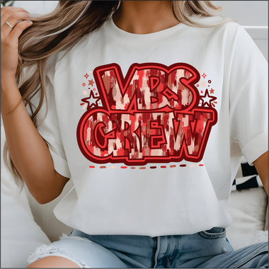 VBS Brushstroke Red DTF Transfer