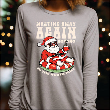 Wasting Away Again Santa DTF Transfer