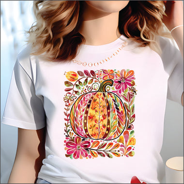 Watercolor Pumpkin DTF Transfer