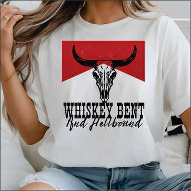Whiskey Bent and Hell Bound DTF Transfer