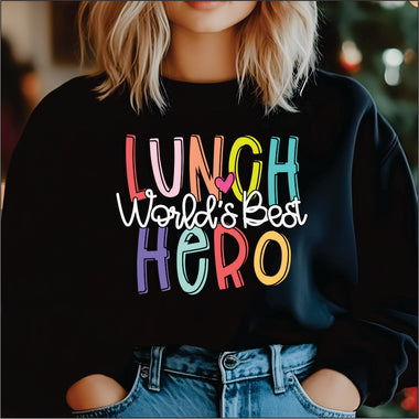 Worlds Best Lunch Hero DTF Transfer