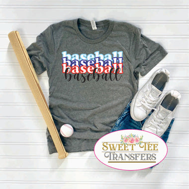 Baseball X4 DTF Transfer