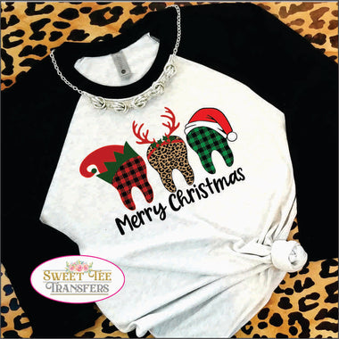 Dental Christmas Teeth DTF Transfer