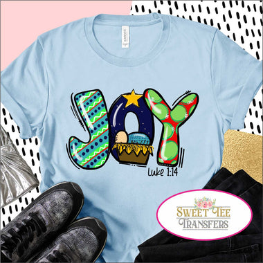 Joy Nativity DTF Heat Transfer