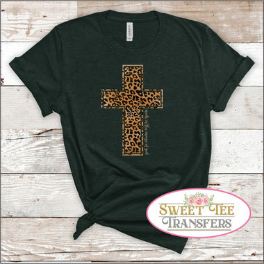 Leopard Cross, Made in the Image of God Digital Heat Transfer