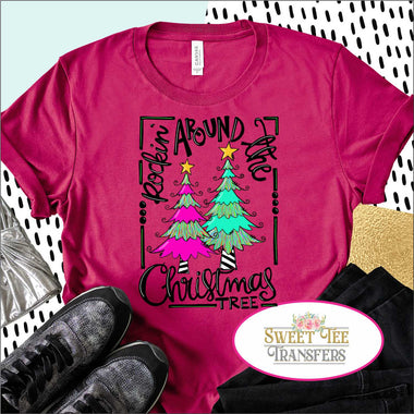 Rocking Around the Christmas Tree DTF Heat Transfer