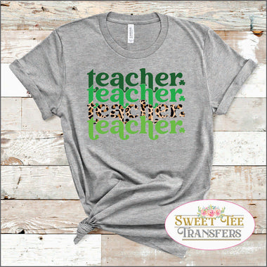 Teacher X4 St. Patrick's Day DTF Transfer