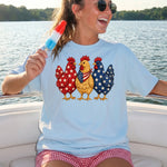Patriotic Cluck DTF Transfer