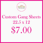 Create Custom DTF Gang Sheets 22.5"x12" up to 22.5" x 96"