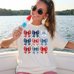 Americana Coquette Bows DTF Transfer