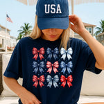 Americana Coquette Bows DTF Transfer