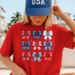 Americana Coquette Bows DTF Transfer