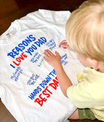 Reasons I Love You Dad Coloring design