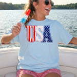 USA Strips, Polka Dot and Satin Stitch DTF Transfer