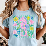 Preppy Seahorse DTF Transfer