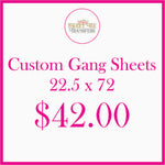 Create Custom DTF Gang Sheets 22.5"x12" up to 22.5" x 96"