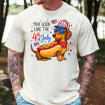 You look like the 4th of July Dog  DTF Transfer