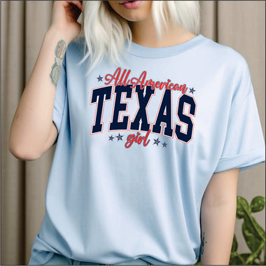 All American States (any state) Girl DTF Transfer