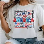 America Word Art